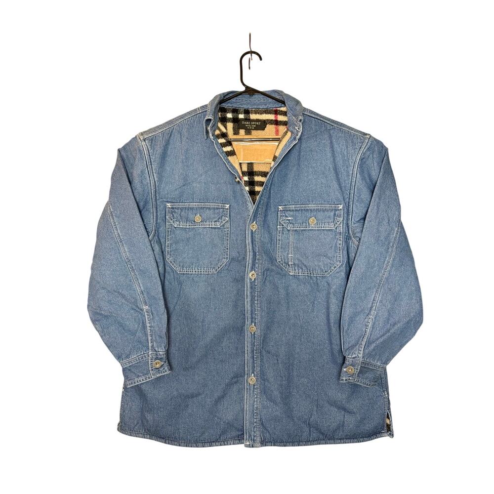 New - Darc Sport x Civil Regime Indigo Shacket - Men's Large